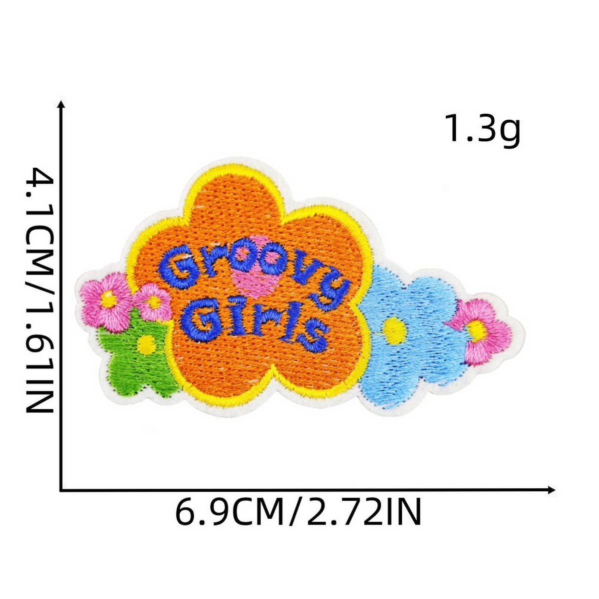 GRAFFITI DECORATED SUITCASE EMBROIDERED PATCH