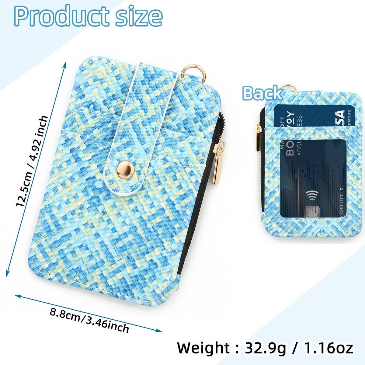 Leopard Mini Wallet PU Leather Card Coin Purse_CUAB00441