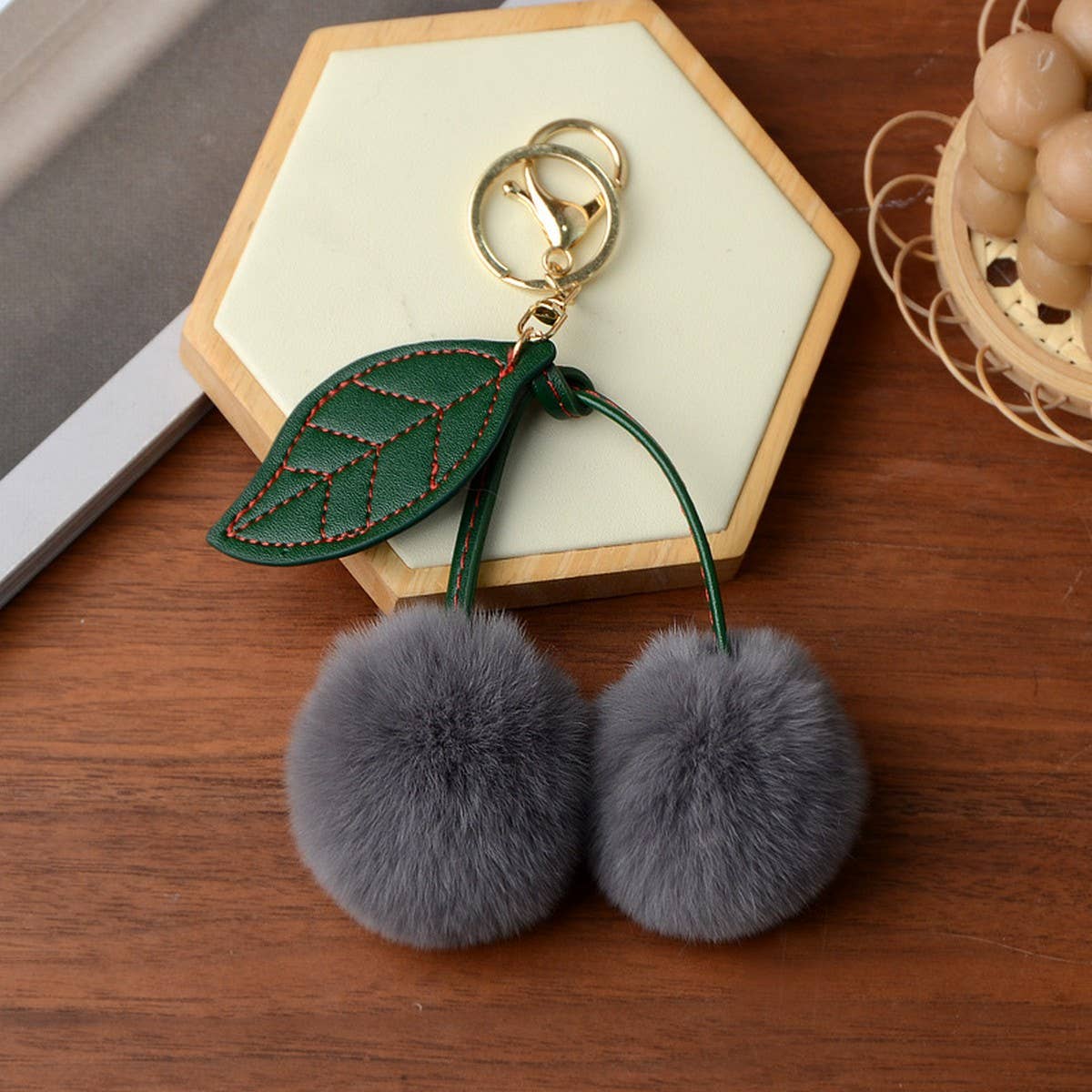 CWMM10406_CHERRY KEYCHAIN CUTE BAG CHARM PENDANT