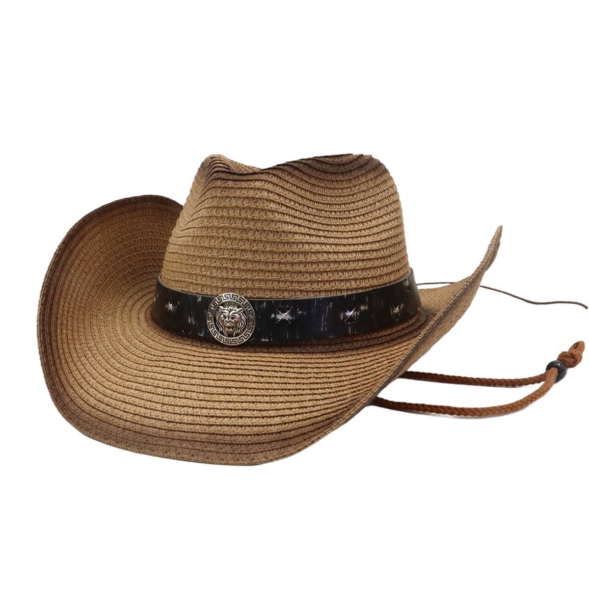 Unisex Spray-Painted Western Cowboy Beach Hat_CWAH04493