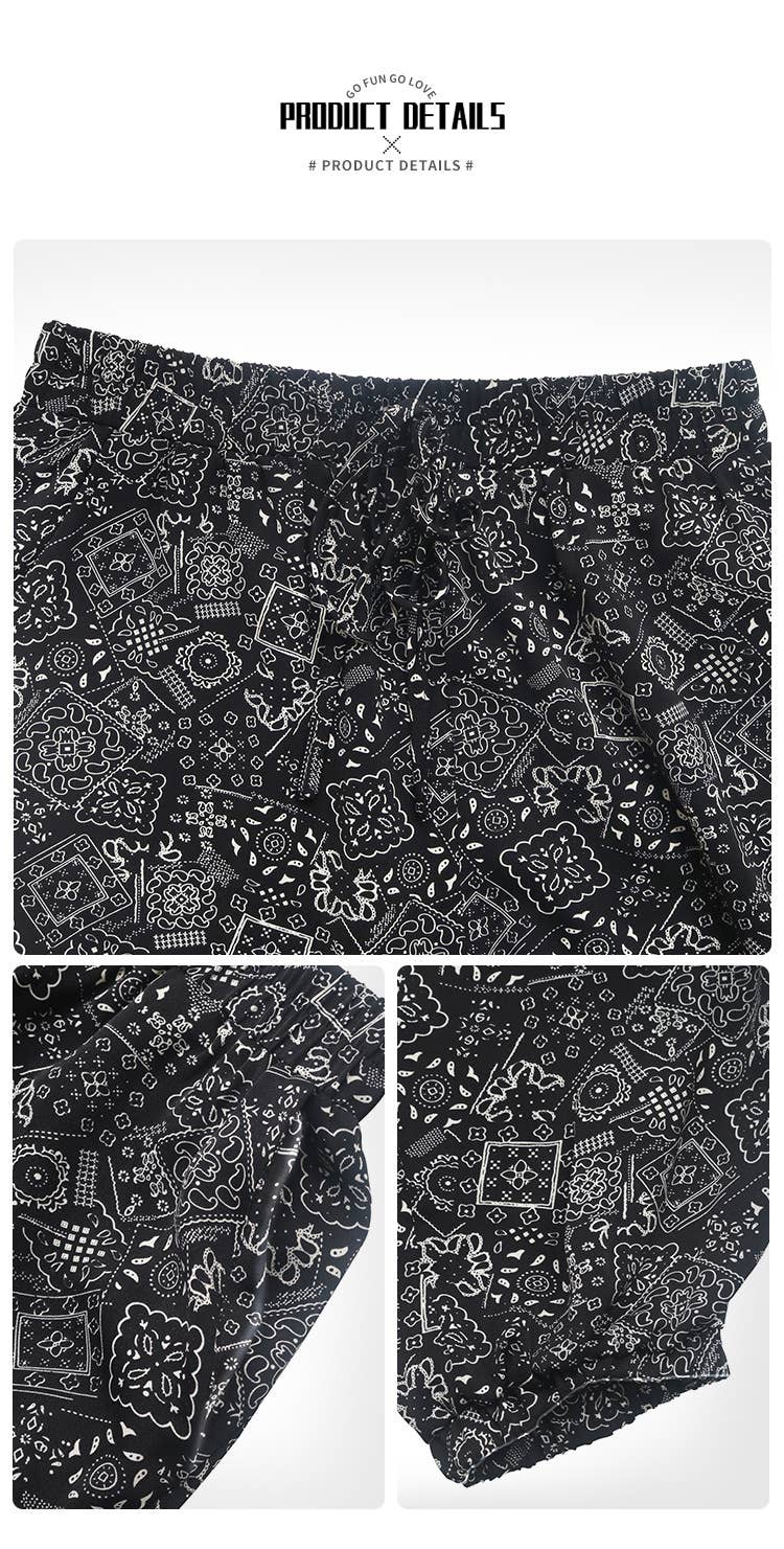 PRINTED BOHO PANTS WITH LONG LEGS