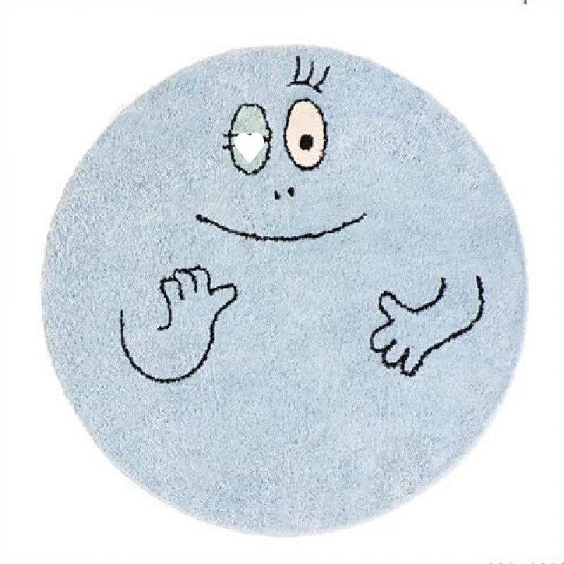 Cute Greenberry Round Rug for Kids & Bedroom