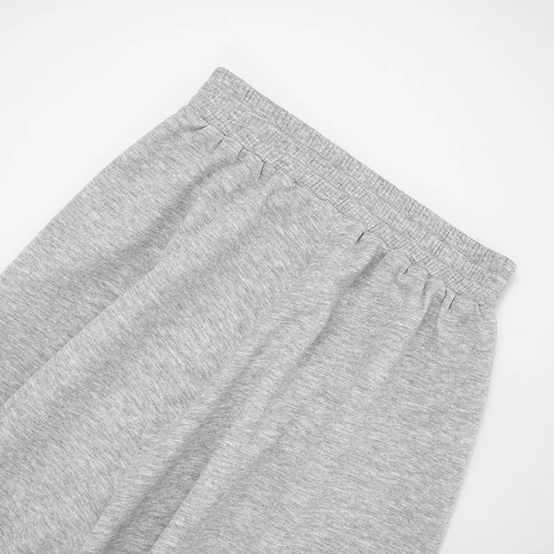 Round-neck casual sweatshirt semi-long skirt set