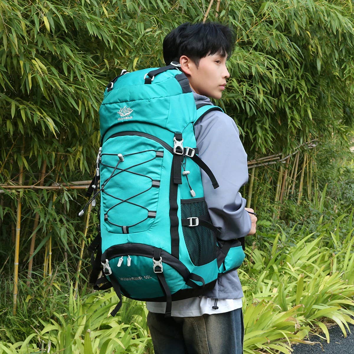60L Outdoor Hiking Camping Travel Backpack_CWAB5409