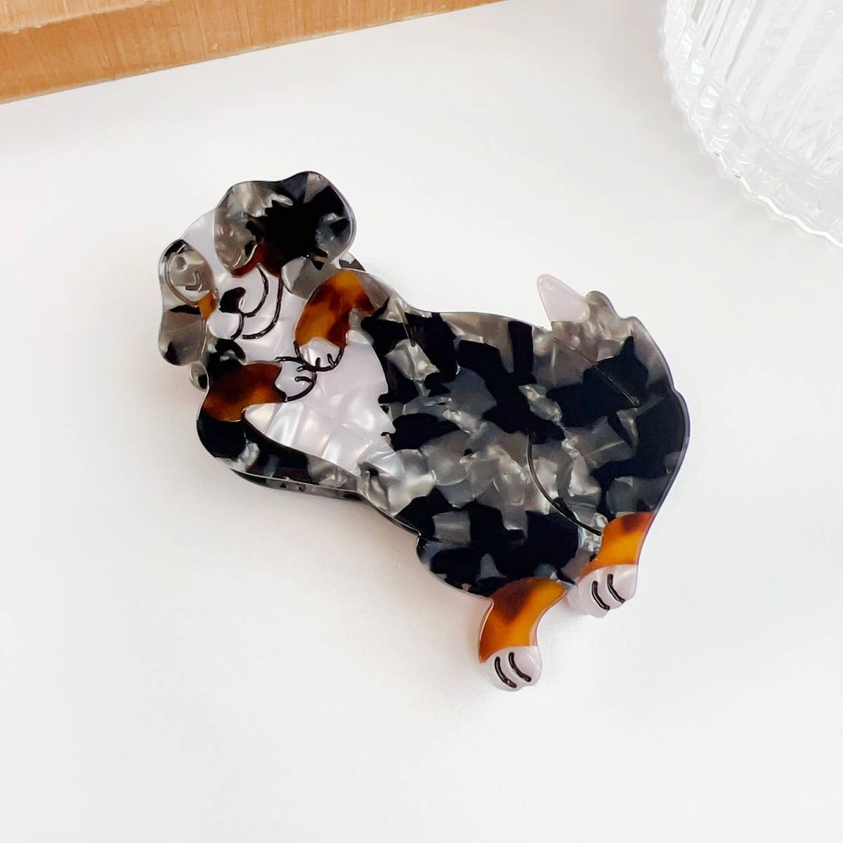 DOPAMINE CUTE BEAUTIFUL CARTOON DOG HAIRPIN_CWAHA1496