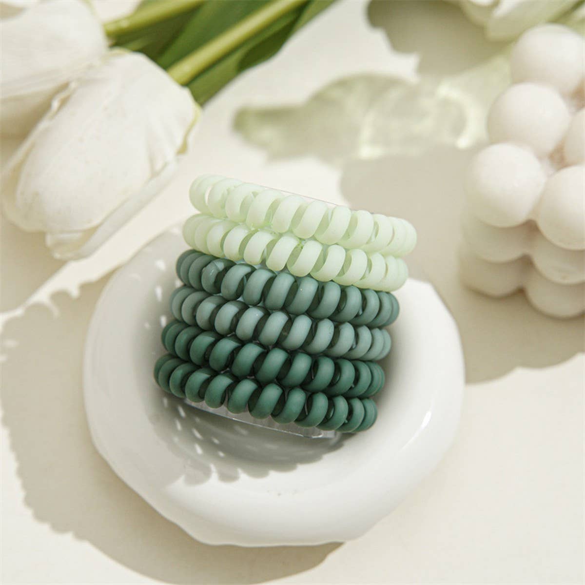 HIGH ELASTIC FROSTED PHONE CORD HAIR TIES_CWAHA1122