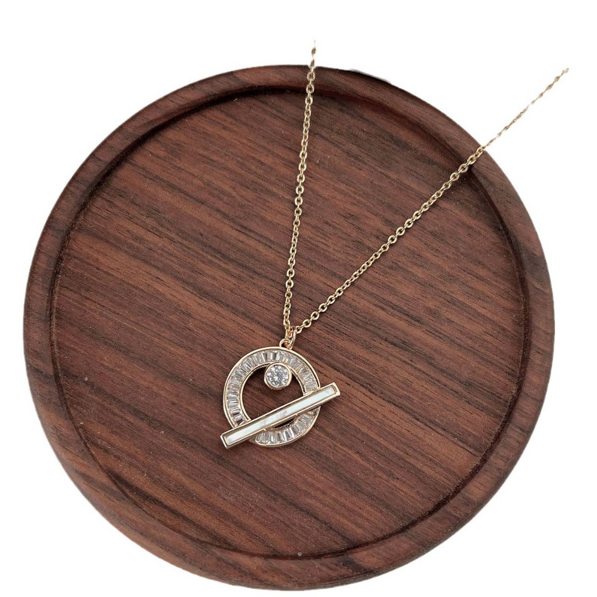 2024 SPRING AND SUMMER RING ZIRCON SHELL NECKLACE_CWAJE1259