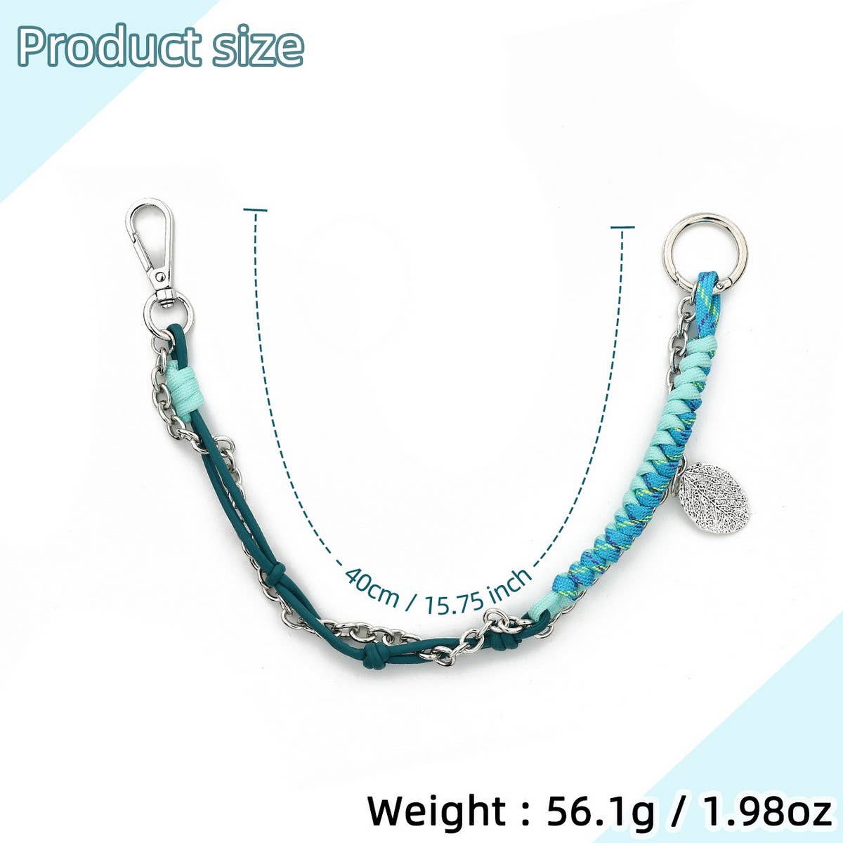 Handwoven Leather Keychain for Women¡¯s Bags_CUAB00438