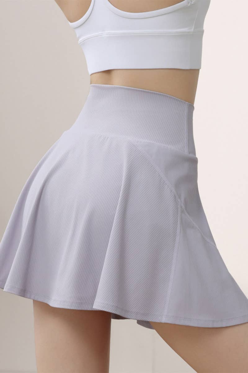 CWBSP0519_SUMMER ONE-PIECE HIGH WAIST SPORTS SKIRT