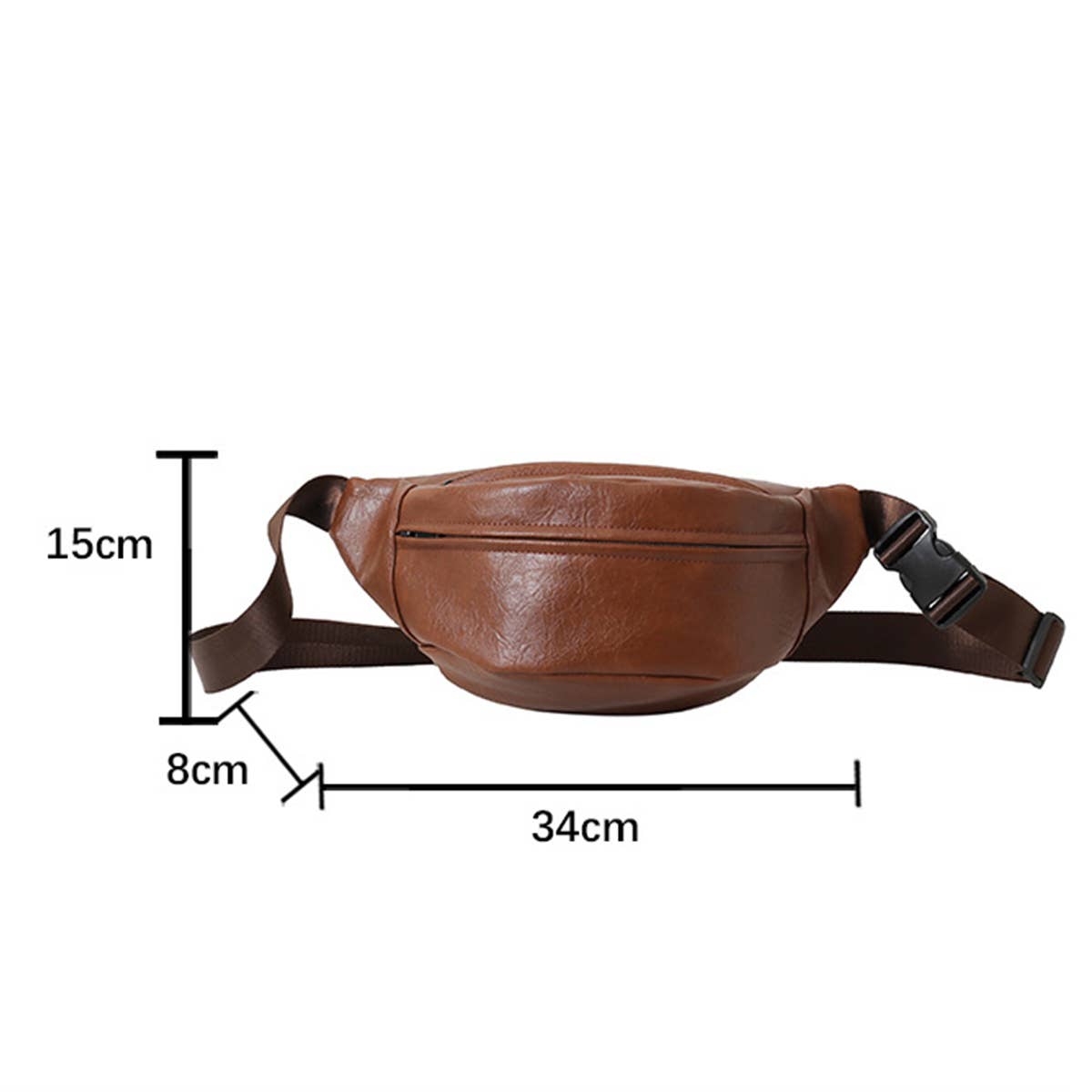 SIMPLE SOLID COLOR CROSSBODY BAG WAIST BAG_CWAB2072