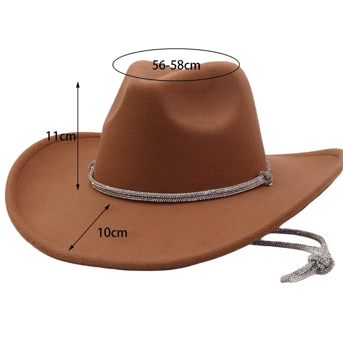 Unisex  Cowboy Fedora Hat Ethnic Style_CWAH04429