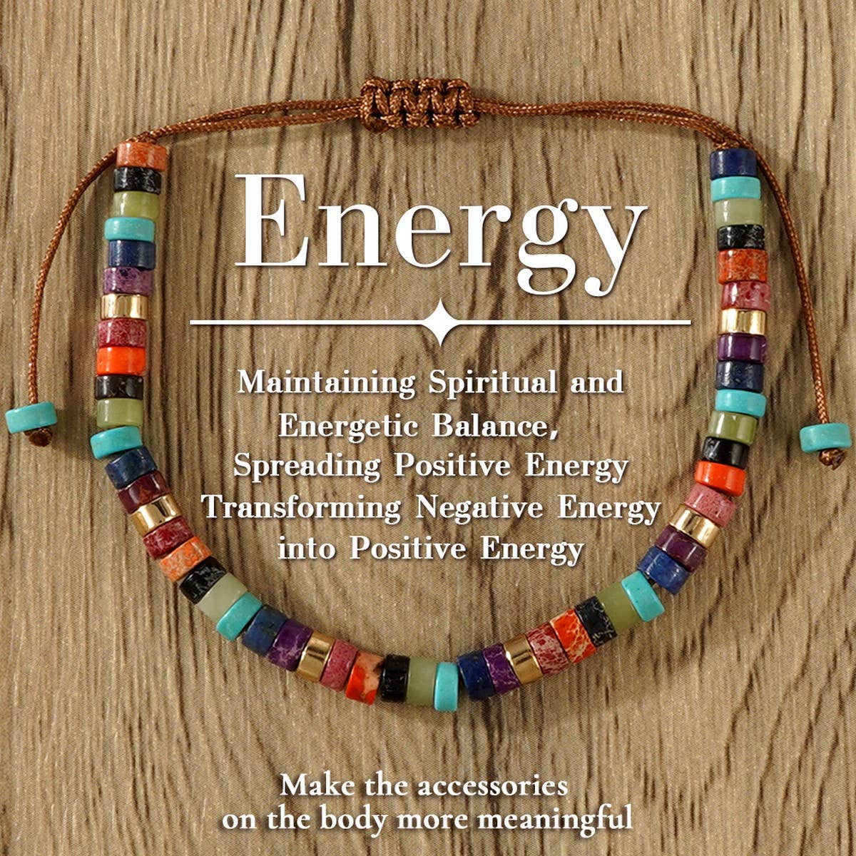 CYLINDRICAL RED PINE SEMI-PRECIOUS STONE BRACELET