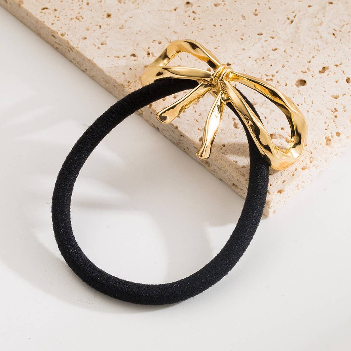 Elegant Twist Bow Spring Elastic Ponytail Hair Tie