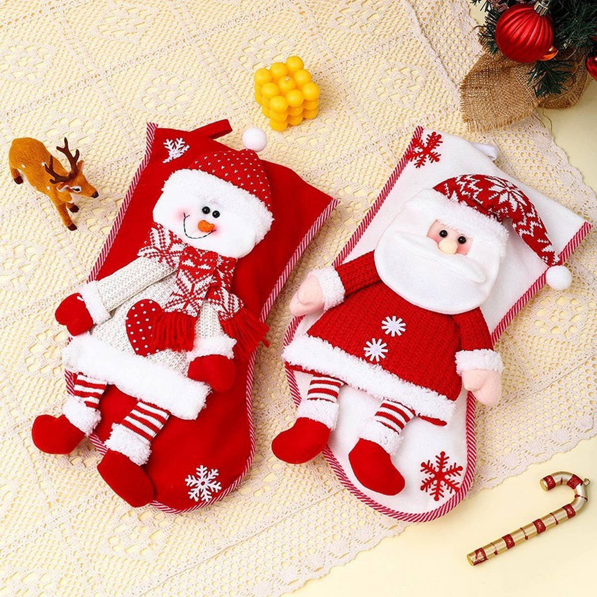 LARGE CHRISTMAS SOCK CANDY GIFT BAG_CWMM1902
