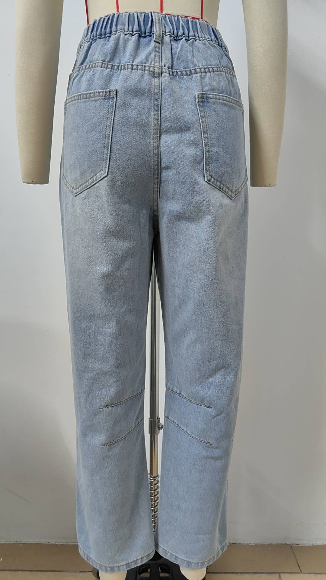 WASHED LOOSE HARLAN DENIM NINE-POINT PANTS