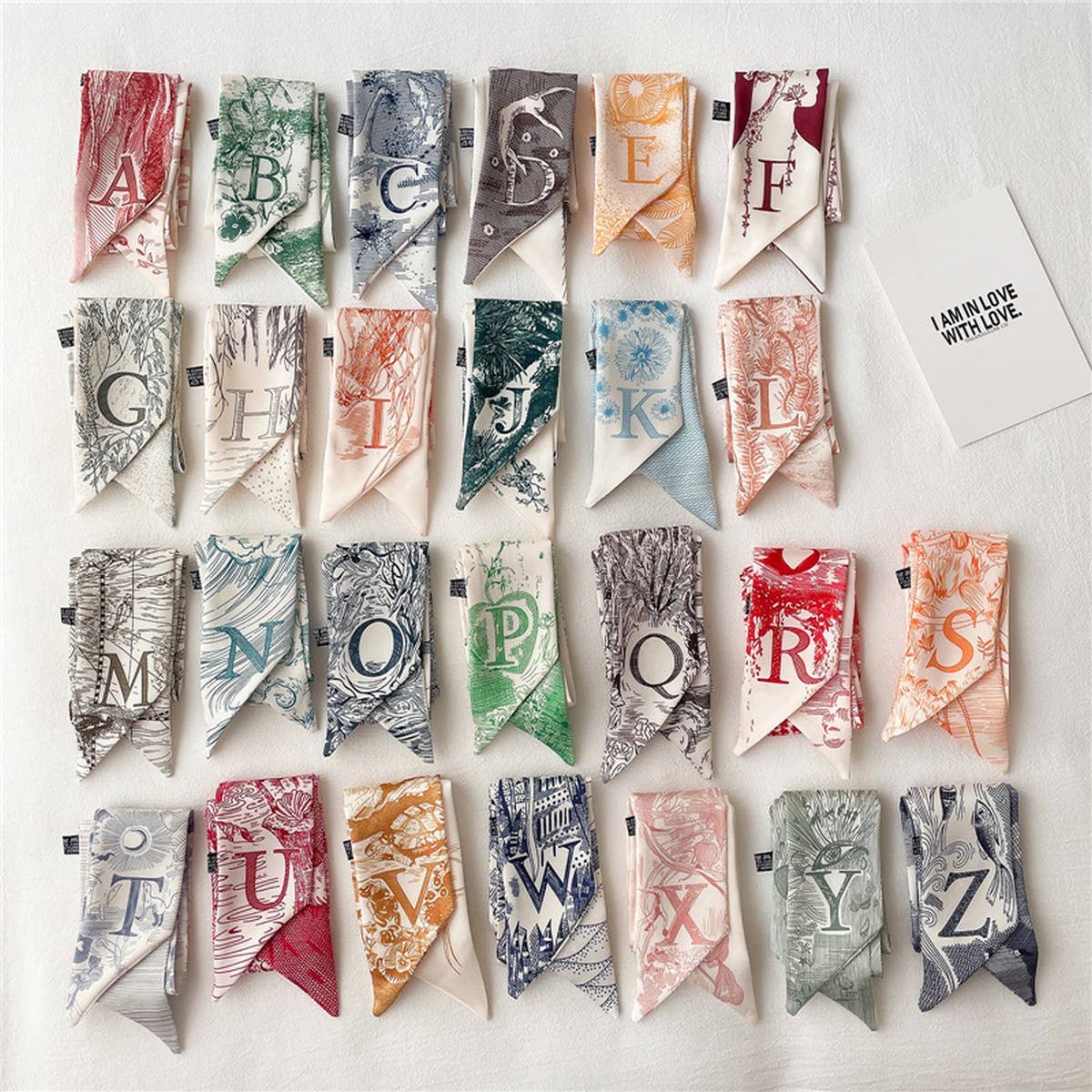 LETTER CREATIVE DOUBLE-LAYER HAIRBAND HEAD SCARF
