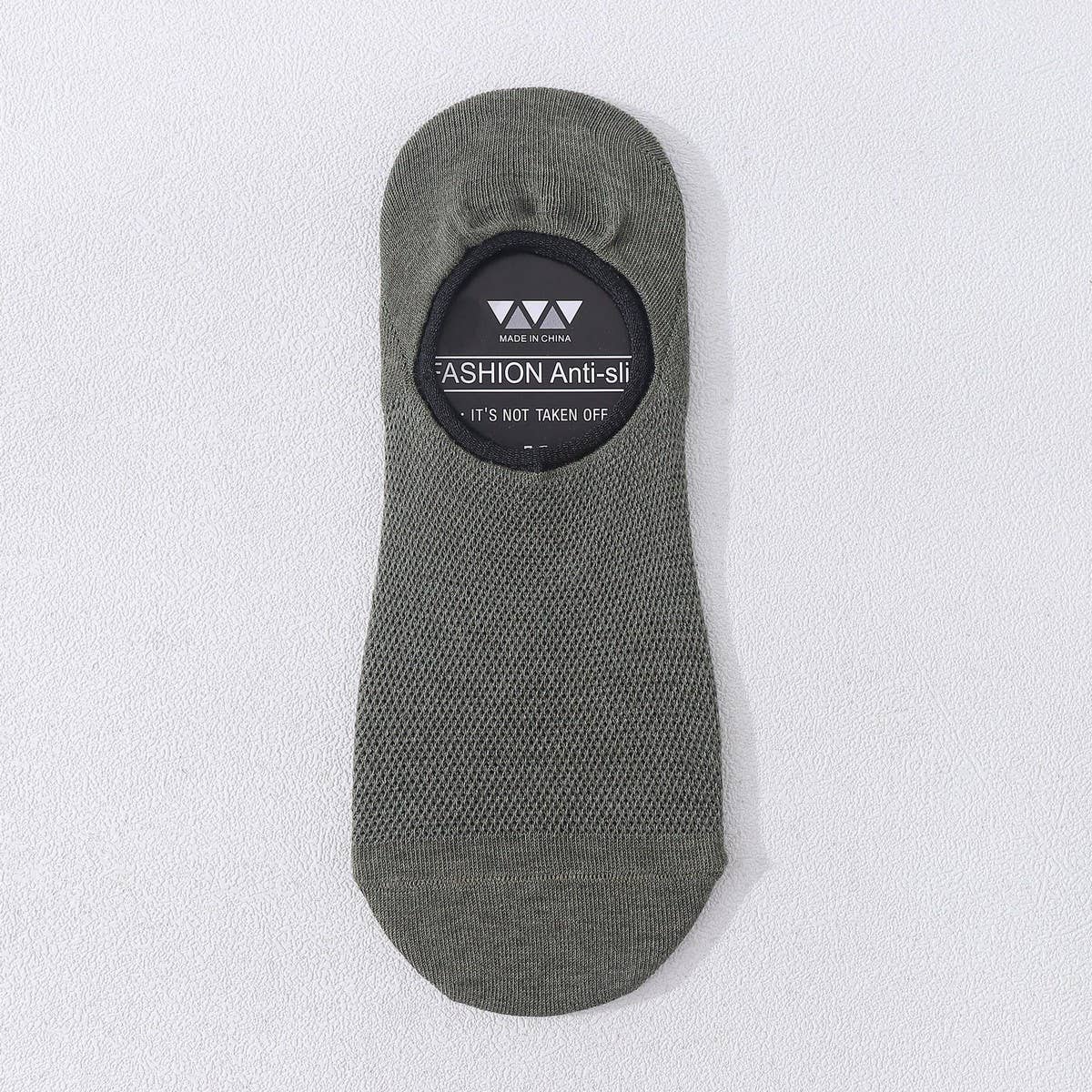 MEN'S SOLID COLOR COTTON ALL-MATCH MESH BOAT SOCKS