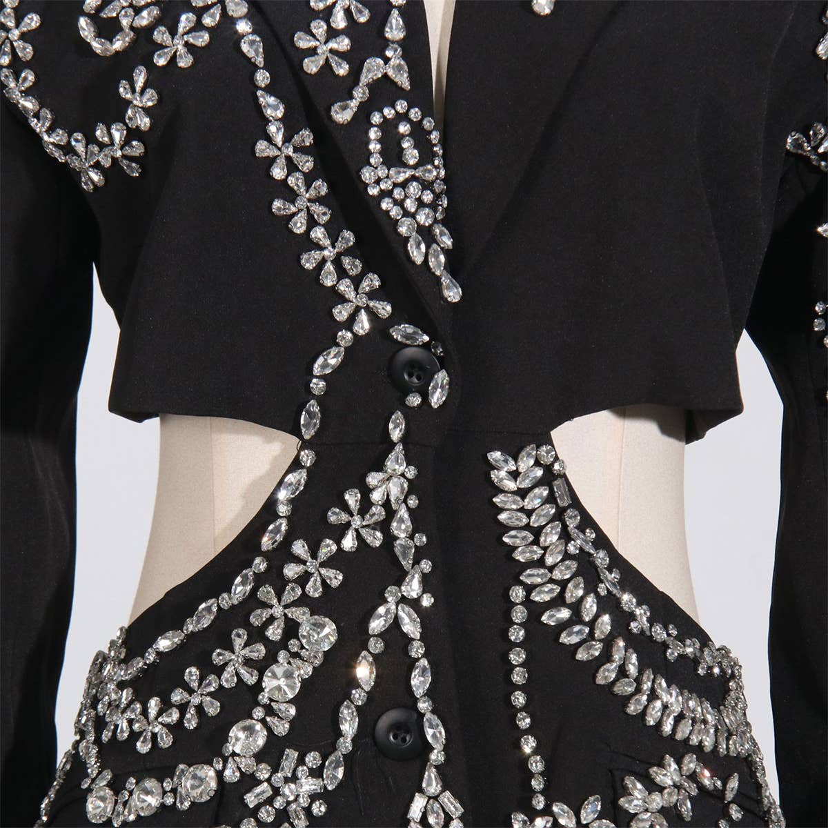 Luxury Beaded Spring Blazer Jacket for Women
