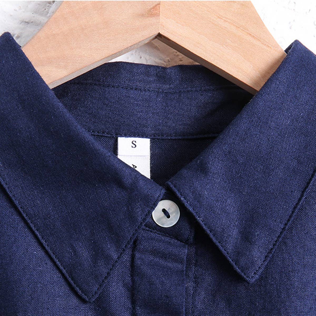 LINEN-COTTON SHORT SLEEVED ONESIE