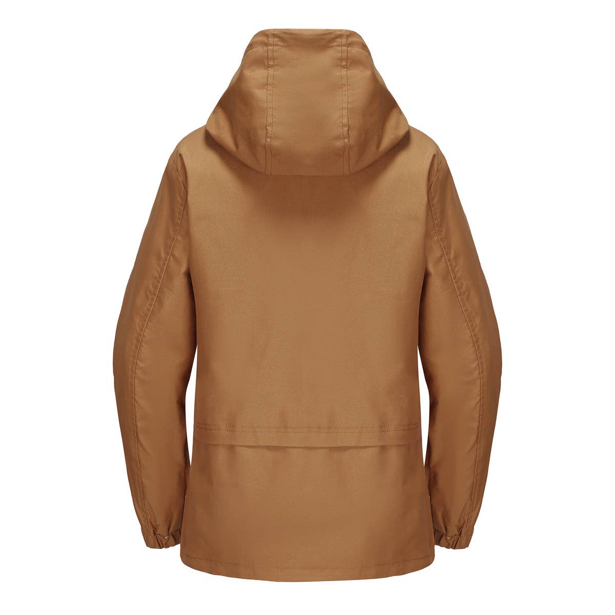 HOODED LONG-SLEEVED BASIC WINDBREAKER