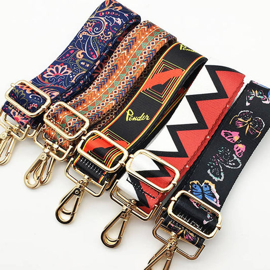 WOMEN ADJUSTABLE PRINTING BAG STRAP