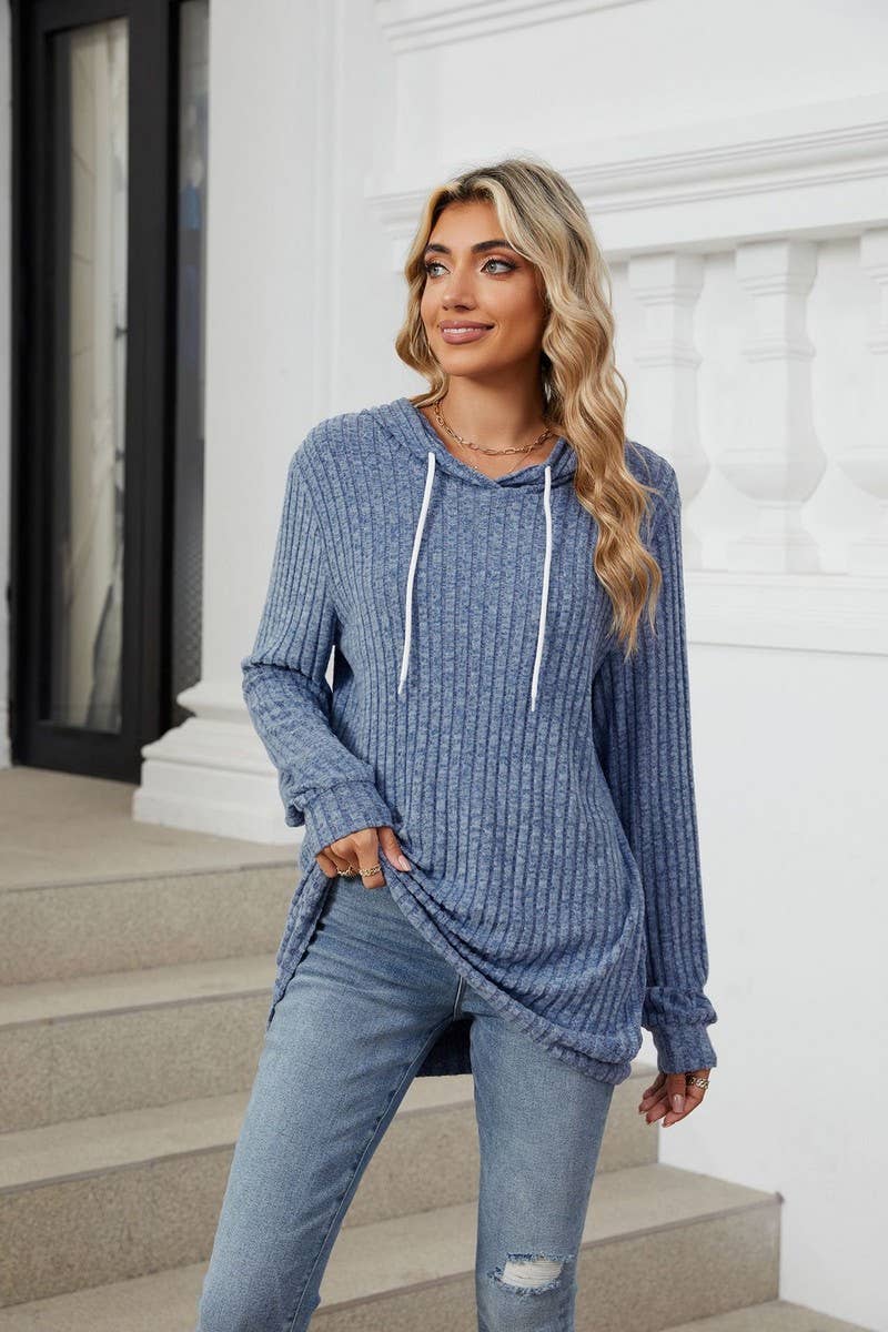 CWOHOL1110_AUTUMN AND WINTER LOOSE HOODED SWEATSHIRT