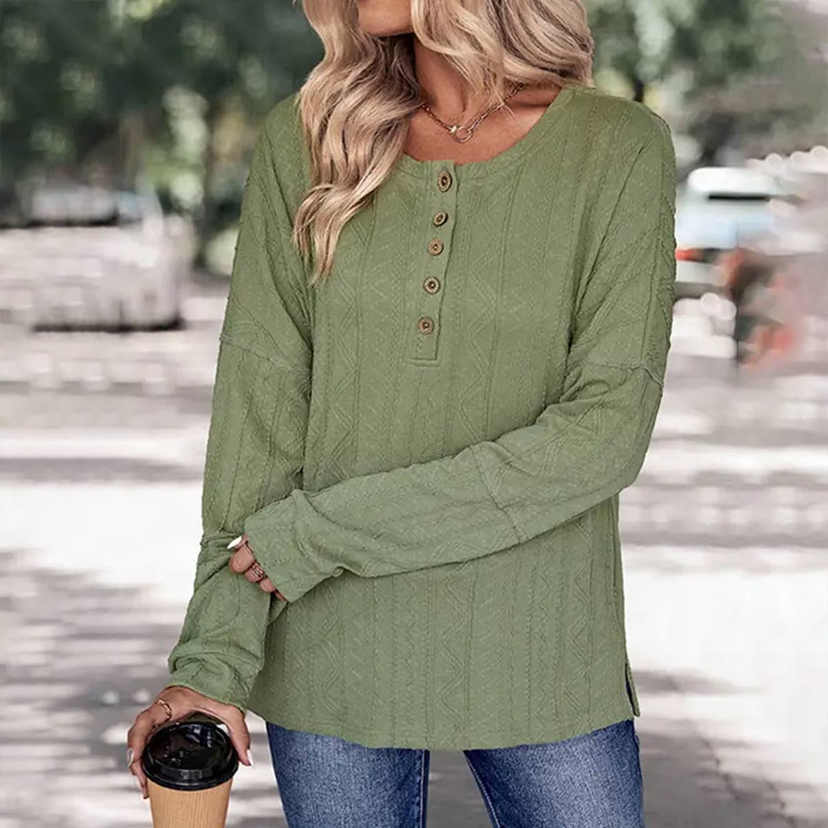 WOMEN SOLID COLOR LONG SLEEVED SHIRT_CWOSWL1520