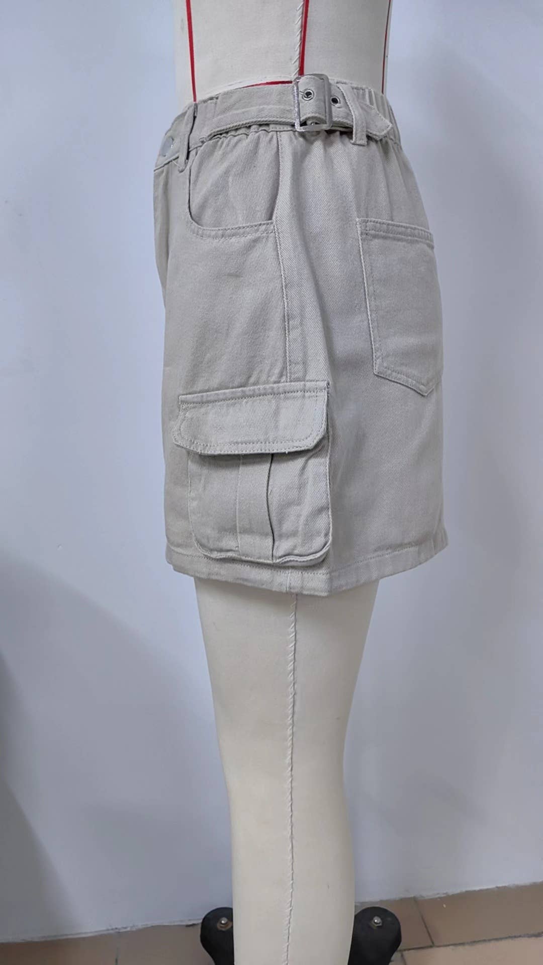 TRENDY DENIM SKIRT WITH POCKET CARGO