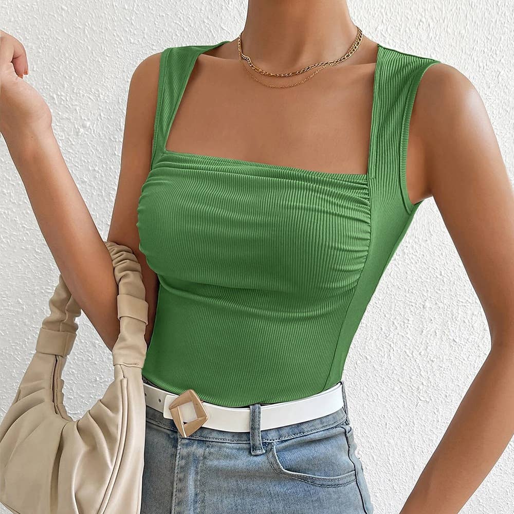 Sexy slim temperament sleeveless elastic vest