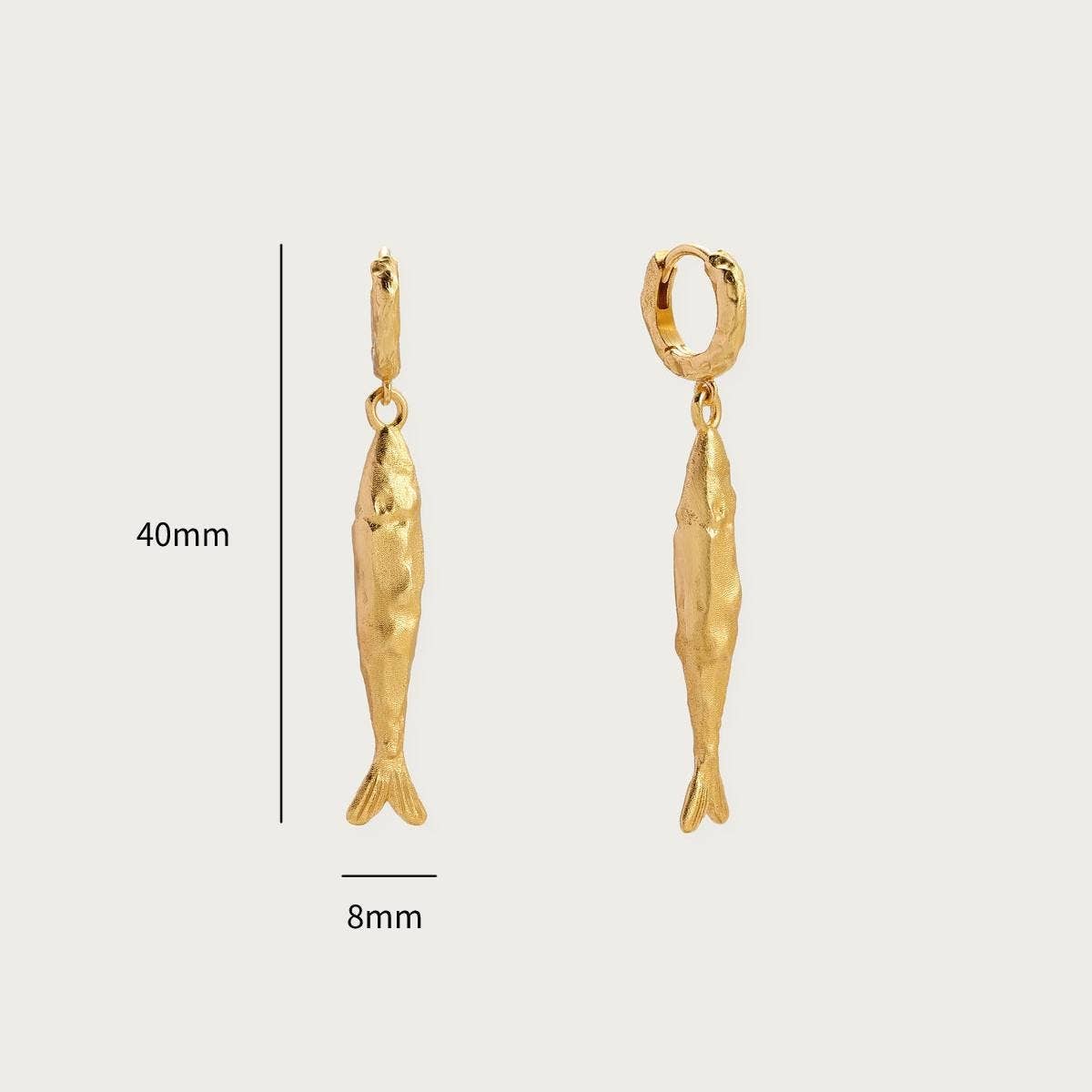 Stainless Steel Fashion Retro Fish Earrings_CWAJE5124