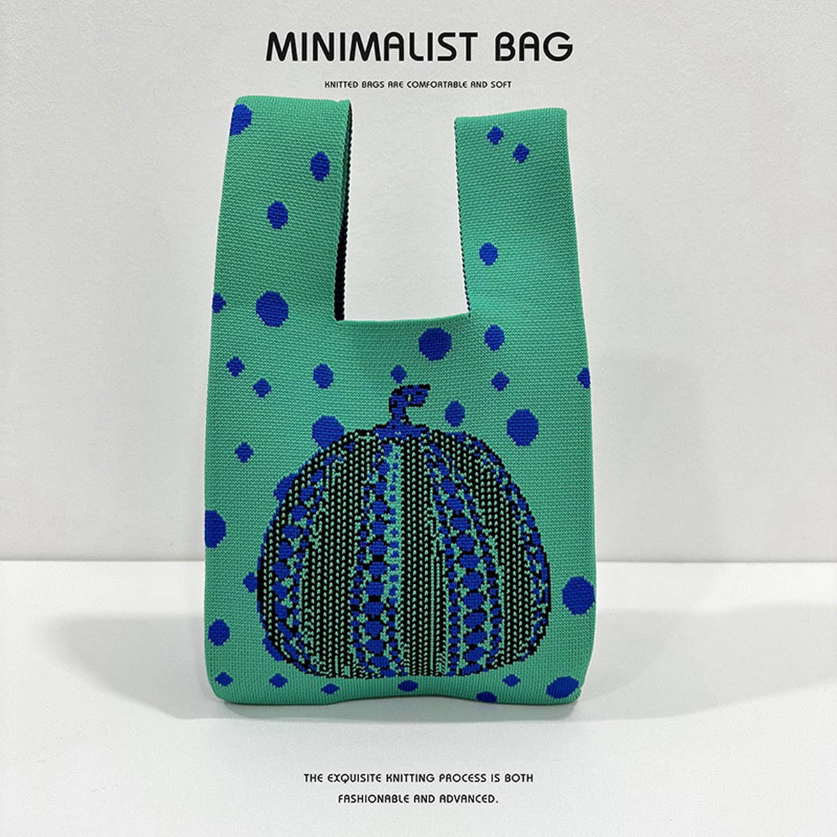 WOMEN PUMPKIN KNITTED SHOULDER HANDBAG_CWAB1502