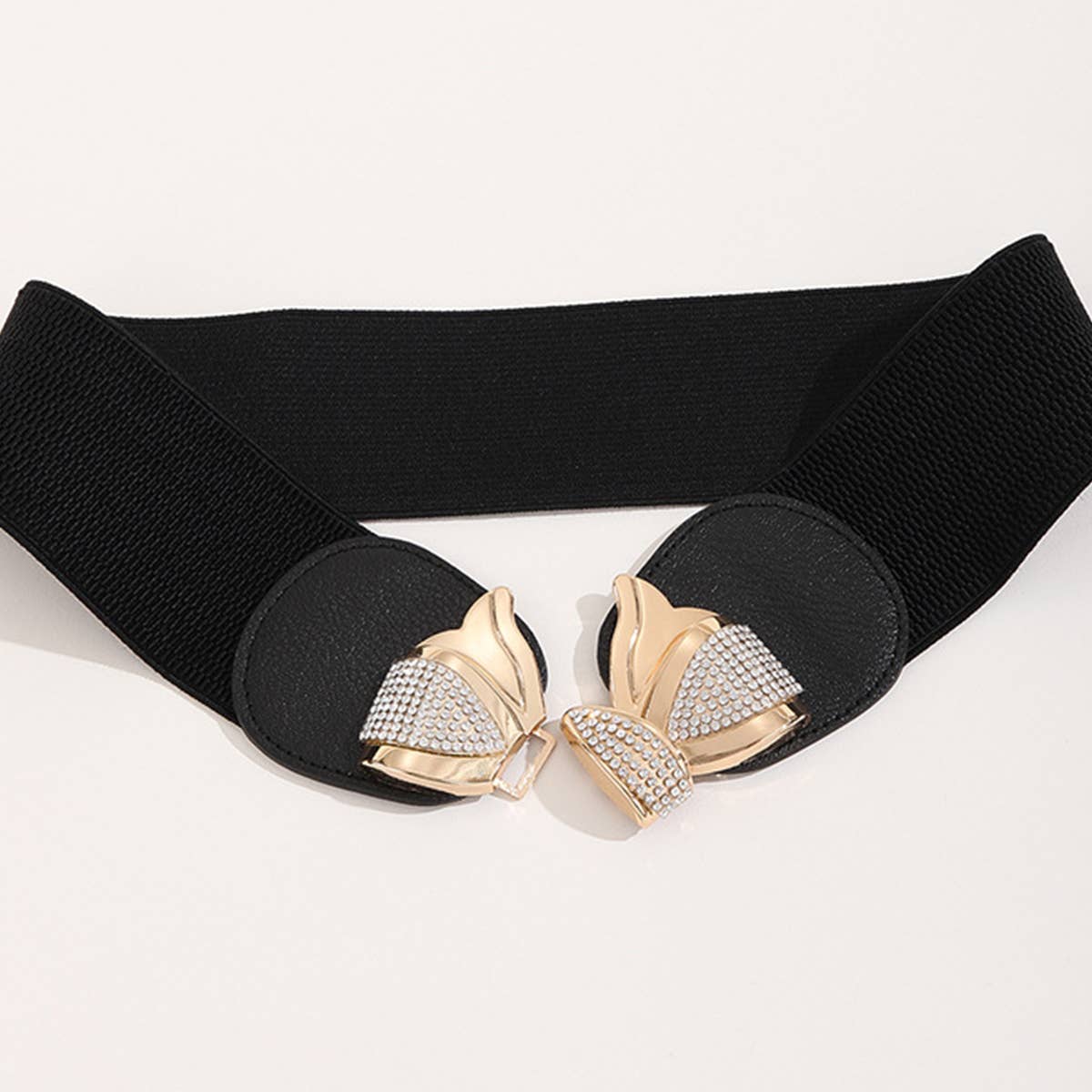 WOMEN BUTTERFLY BUCKLE ELASTIC BELT_CWABE0251