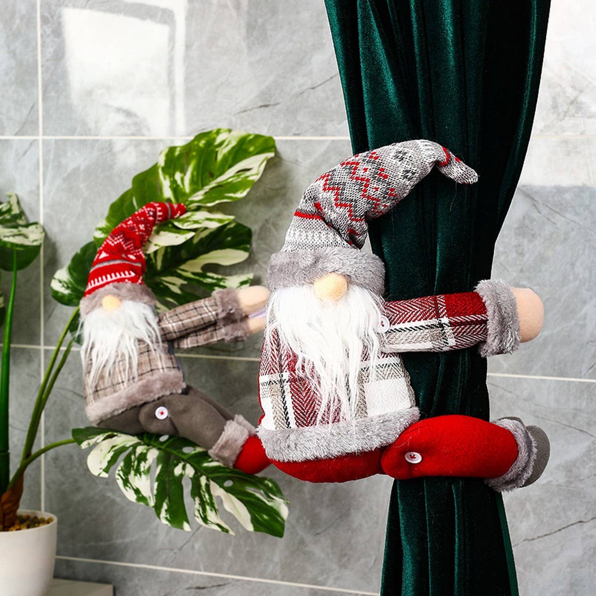 CWABE0200_Christmas Curtain Ties Curtain Buckle Home Decor