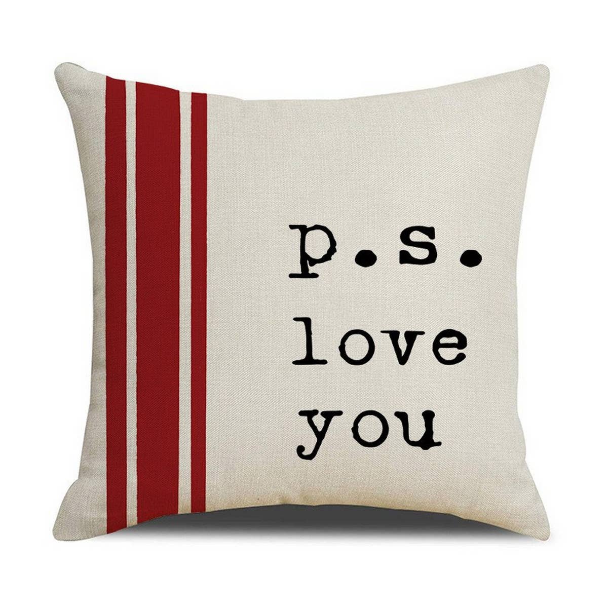 VALENTINE'S DAY LETTER PRINT HOME PILLOWCASE