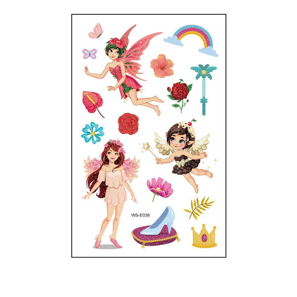 Glitter Fairy Tattoos ? Princess Waterproof Set