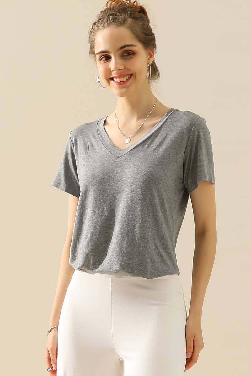 WOMEN SOLID COLOR BAGGY WIDE LEG PANTS_CWBLP397