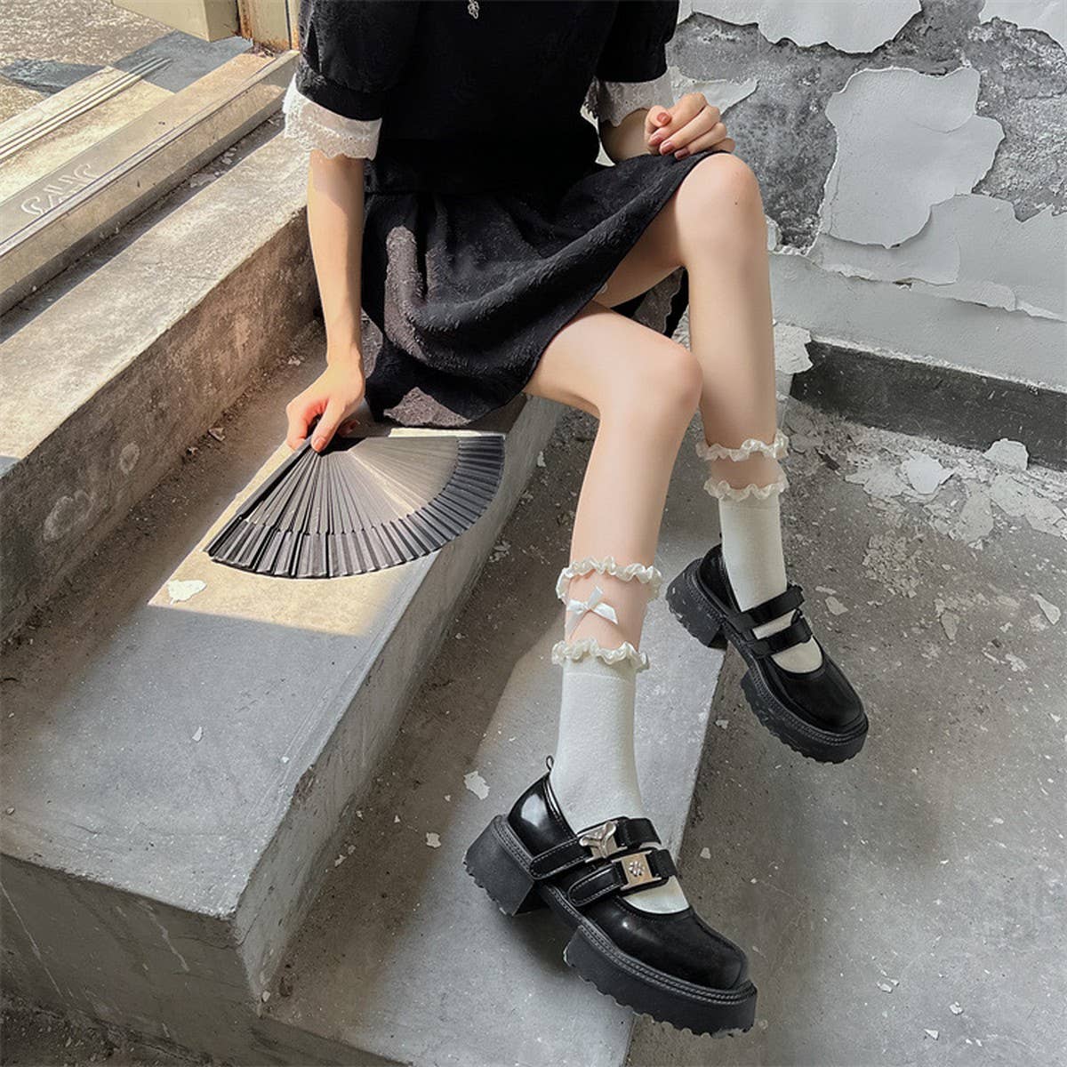 SUMMER THIN GLASS SILK LACE SOCKS LOLITA SEXY SOCKS