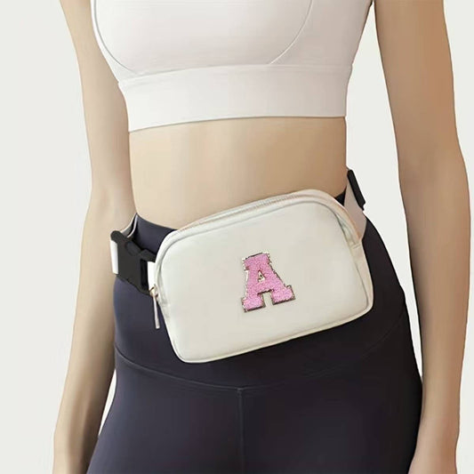 Nylon Letter Belt Bag??Adjustable Sport Waist Pack_CUAB0281