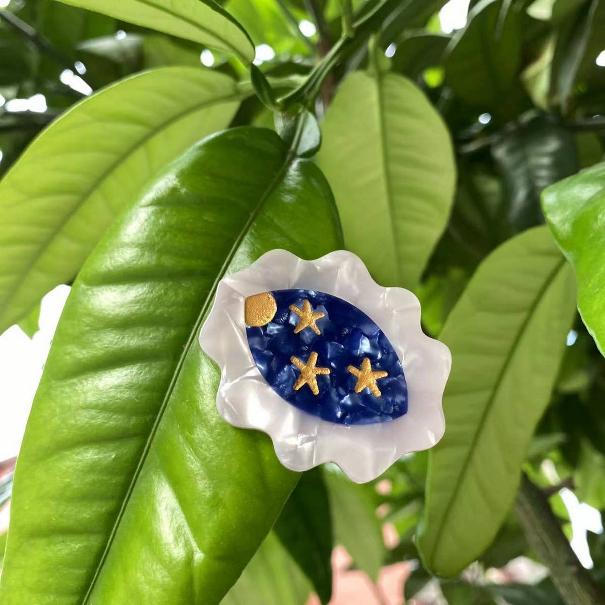 CWAHA4499_FUNNY SIDE CLIP WITH STAR MUSHROOM HAIR CLIP