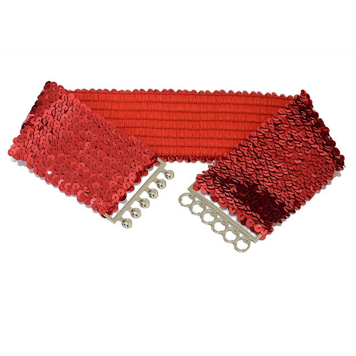 WOMEN'S STRETCH FISH SCALE SEQUIN GIRDLE_CWABE0492