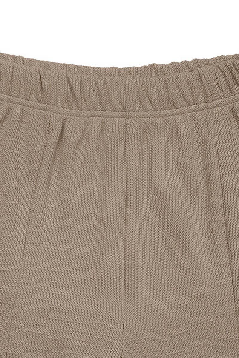 CWBLP2149_SOLID HIGH WAIST SPLIT STRAIGHT PANTS