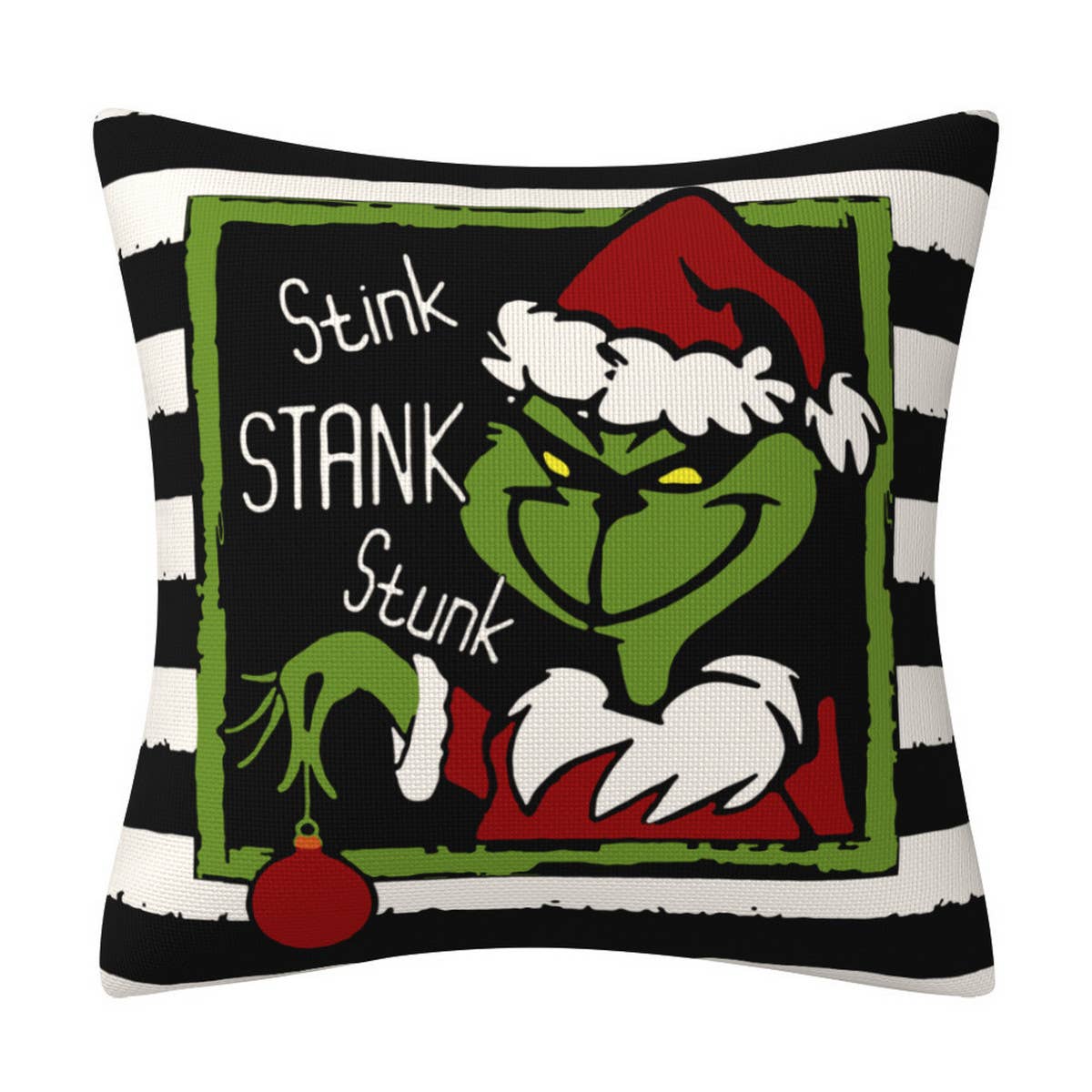 GRINCH CARTOON PRINT CHRISTMAS PILLOWCASE