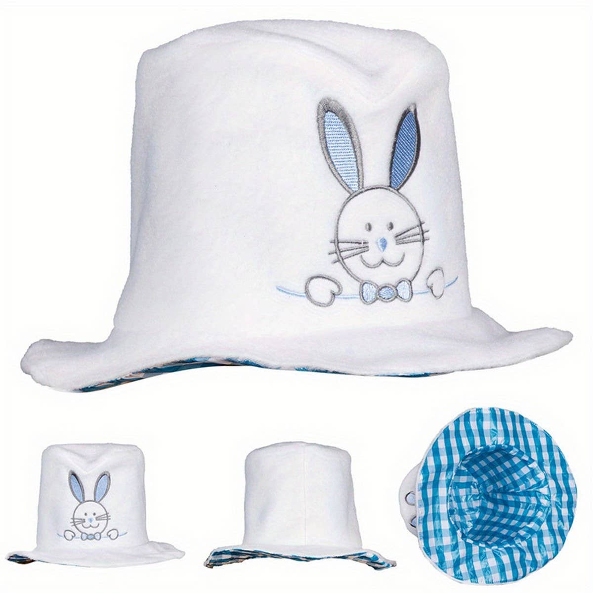EASTER VELVET RABBIT EARS BUNNY DECORATIVE HAT_CWAH2977