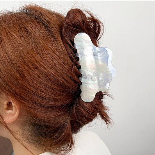Elegant Cloud Acrylic Hair Claw,Chic Ponytail Clip_CWAHA1593