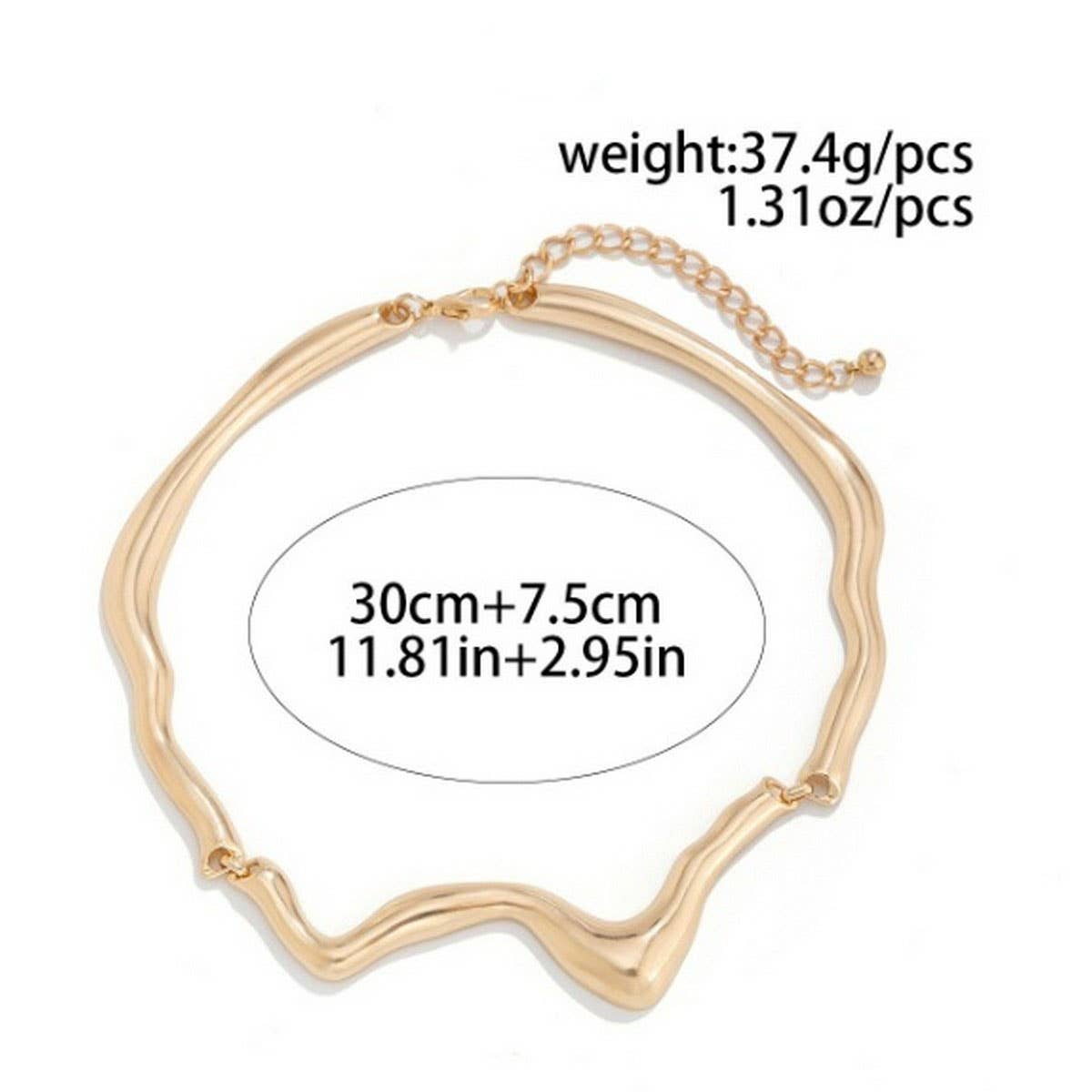 NEW COLD STYLE GEOMETRIC TWISTED DESIGN NECKLACE