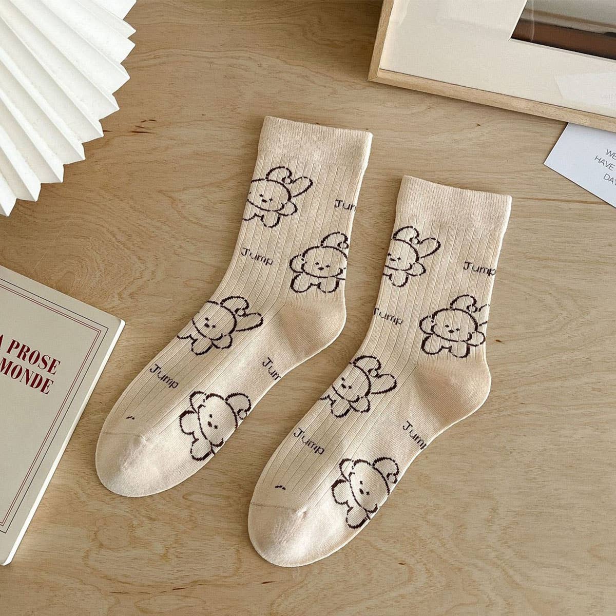 NEW AUTUMN MAILLARD CARTOON CUTE PUPPY SOCKS