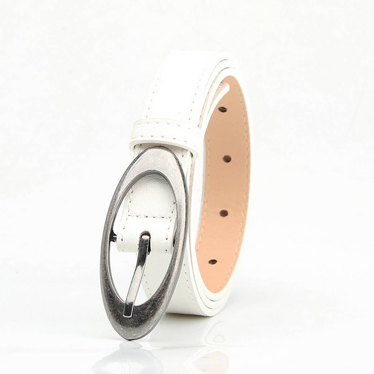 CWABE0922_ALL-MATCH OVAL ALLOY BUCKLE BELT