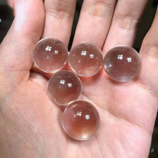 Polished White Quartz Sphere Decor_CWMM8108