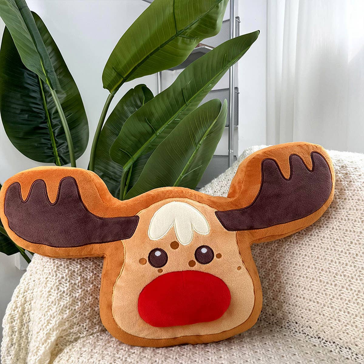 CHRISTMAS SERIES ELK PILLOW