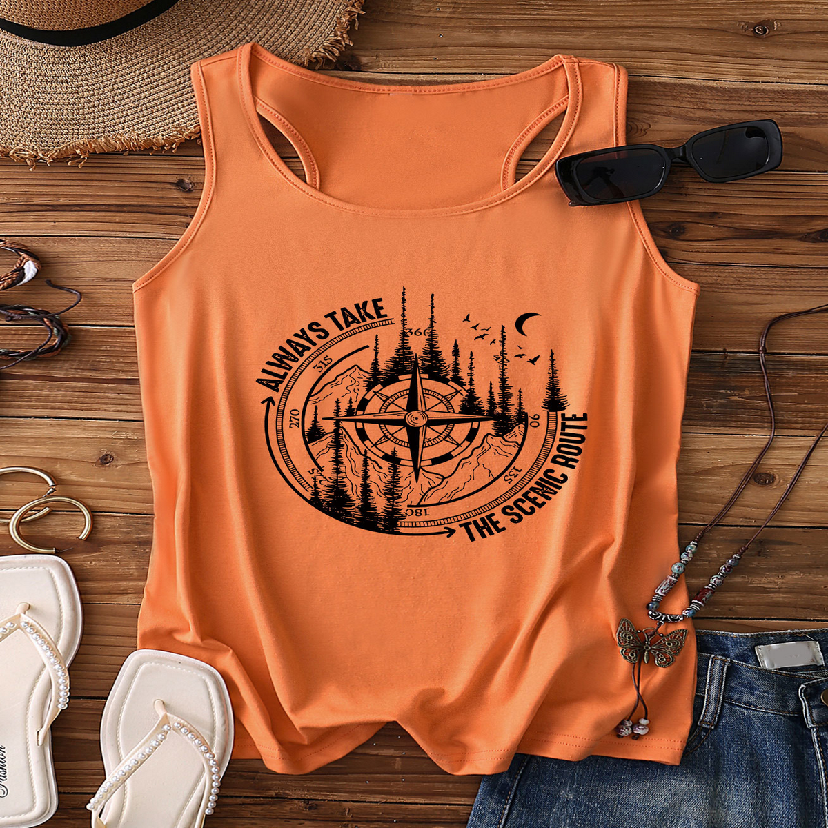 Trendy Racerback Tank Top for Women, Sleeveless